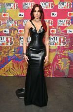 DUA LIPA at Brit Awards 2024 at O2 Arena in London 03/02/2024