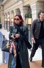 DUA LIPA Leaves a Train Station in London 03/26/2024
