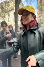 DUA LIPA Signed Autographs for Fans Out in Paris 03/24/2024
