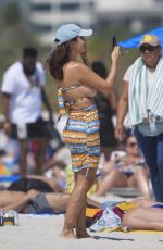 ELETTRA LAMBORGHINI Out at a Beach in Miami Beach 03/11/2024