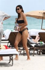 ELISABETTA GREGORACI in Bikini Out at a Beach in Miami 03/02/2024