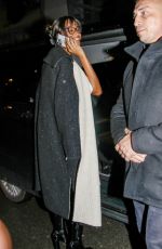 ELLA BALINSKA Leaves Costes Hotel at Paris Fashion Week 03/02/2024