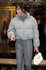 ELLA BALINSKA Leaves Her Hotel at Paris Fashion Week 03/03/2024