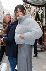 ELLA BALINSKA Leaves Her Hotel at Paris Fashion Week 03/03/2024