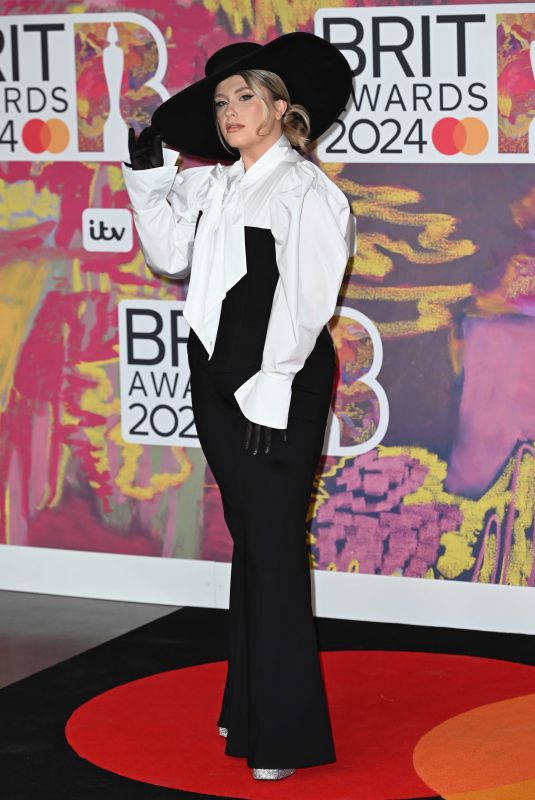 ELLA HENDERSON at Brit Awards 2024 at O2 Arena in London 03/02/2024