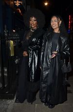 ELLA THOMAS Night Out with Friend at Soho House in London 03/21/2024