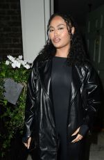 ELLA THOMAS Night Out with Friend at Soho House in London 03/21/2024