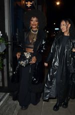 ELLA THOMAS Night Out with Friend at Soho House in London 03/21/2024