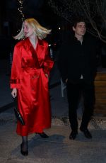 ELLE FANNING Arrives at Crosby Hotel in New York 03/26/2024