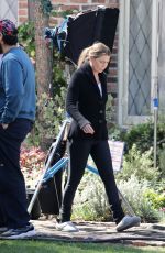 ELLEN POMPEO on the Set of Grey