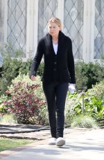 ELLEN POMPEO on the Set of Grey