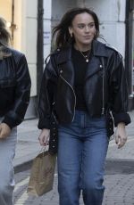ELLIE LEACH Out for Lunch with Friends at Betty