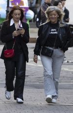 ELLIE LEACH Out for Lunch with Friends at Betty