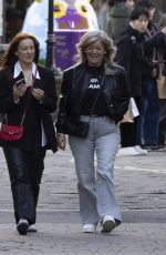 ELLIE LEACH Out for Lunch with Friends at Betty