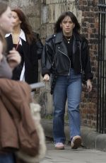 ELLIE LEACH Out for Lunch with Friends at Betty