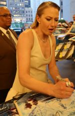 EMILY ALYN LIND and CARRIE COON Stop for Fans in New York 03/14/2024
