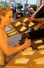 EMILY ALYN LIND and CARRIE COON Stop for Fans in New York 03/14/2024