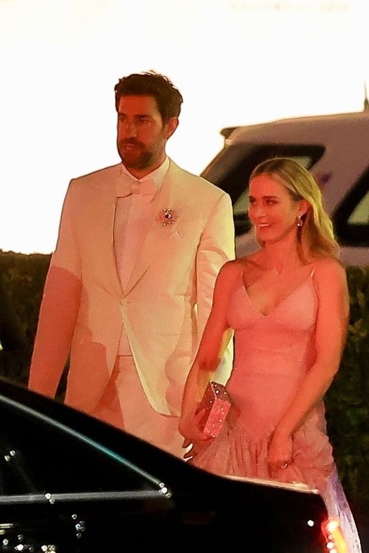 EMILY BLUNT and John Krasinski Leaves Vanity Fair Oscar Party in Los Angeles 03/10/2024