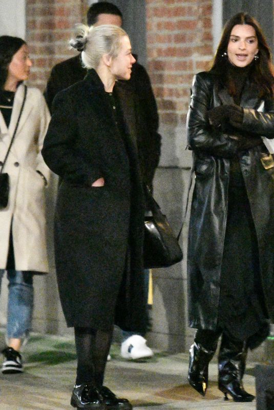 EMILY RATAJKOWSKI and PHOEBE BRIDGERS Out for Dinner in New York 03/07/2024