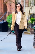 EMILY RATAJKOWSKI Out for a Dog Walk in New York 03/14/2024