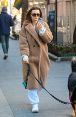 EMILY RATAJKOWSKI Out with Her Dog in New York 03/19/2024