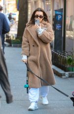 EMILY RATAJKOWSKI Out with Her Dog in New York 03/19/2024