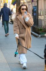 EMILY RATAJKOWSKI Out with Her Dog in New York 03/19/2024