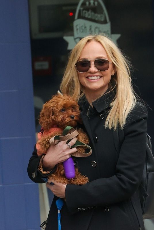 EMMA BUNTON with Her pDog at Heart Radio in London 03/06/2024