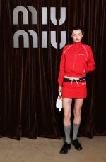 EMMA CORRIN at Miu Miu Womenswear Fall/winter 2024-2025 Show at Paris Fashion Week 03/05/2024