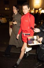EMMA CORRIN Leaves Miu Miu Afterparty in Paris 03/05/2024