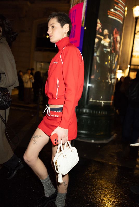 EMMA CORRIN Leaves Miu Miu Afterparty in Paris 03/05/2024