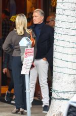 EMMA KROKDAL and Dolph Lundgren Out for Early Dinner at Cipriani in Beverly Hills 03/03/2024