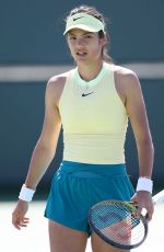 EMMA RADUCANU at Practice and Media Sessions at BNP Paribas Open in Indian Wells 03/05/2024