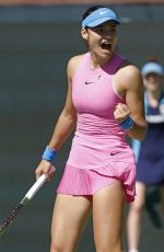 EMMA RADUCANU at Round 1 of BNP Paribas Open in Indian Wells 03/07/2024