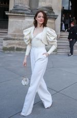 EMMA STONE Arrives at Louis Vuitton Cruise Show 2024 Photocall at Isola Bella 05/24/2023