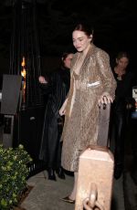 EMMA STONE Arrives at Pre-Oscar Party at the Mr. Chow in Beverly Hills 03/07/2024