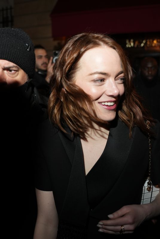 EMMA STONE at Louis Vuitton Fashion Week Afterparty in Paris 03/05/2024