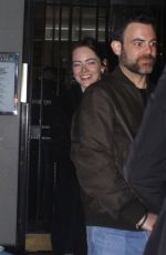 EMMA STONE Leaves Private Louis Vuitton Dinner in Paris 03/03/2024