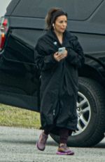 EVA LONGORIA on the Set of Eddie Murphy