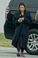 EVA LONGORIA on the Set of Eddie Murphy