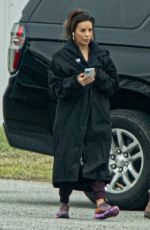 EVA LONGORIA on the Set of Eddie Murphy