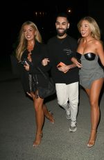 EVE and JESS GALE Arrives at Molly Smith Boohoo Launch at Fenix in Manchester 03/27/2024