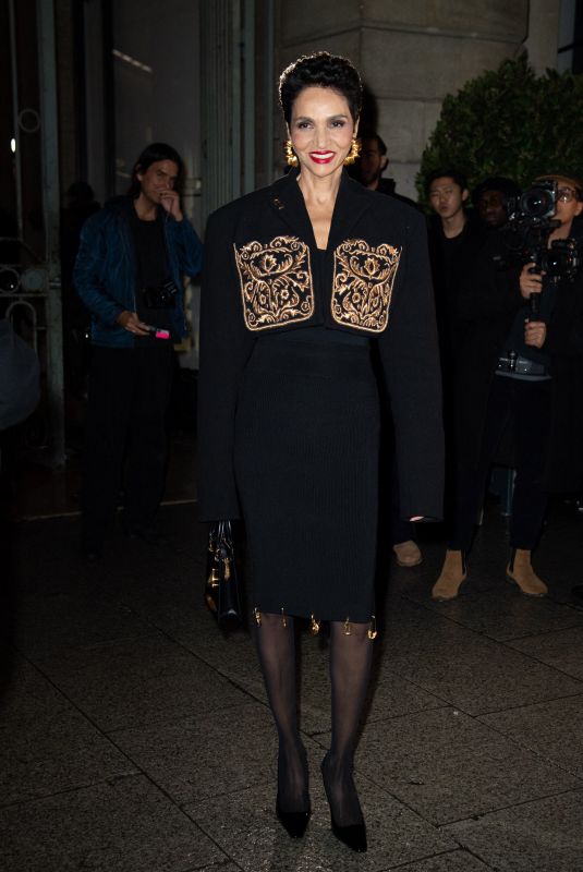 FARIDA KHELFA at Schiaparelli Show at Paris Fashion Week 02/29/2024