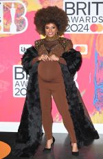 FLEUR EAST at Brit Awards 2024 at O2 Arena in London 03/02/2024