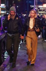 GIGI HADID and Bradley Cooper Leaves Sweeney Todd: The Demon Barber of Fleet Street on Broadway 03/24/2024