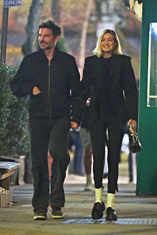 GIGI HADID and Bradley Cooper Out for Dinner at Via Carota in New York 03/14/2024