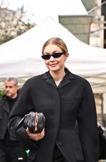 GIGI HADID Leaves Miu Miu Fashion Show in Paris 03/05/2024