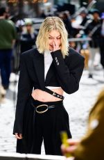 GIGI HADID on the Set of a Commercial in New York 03/26/2024