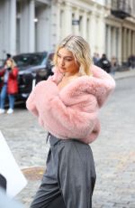 GIGI HADID on the Set of Maybelline Commercial on Mercer Street in New York 03/26/2024