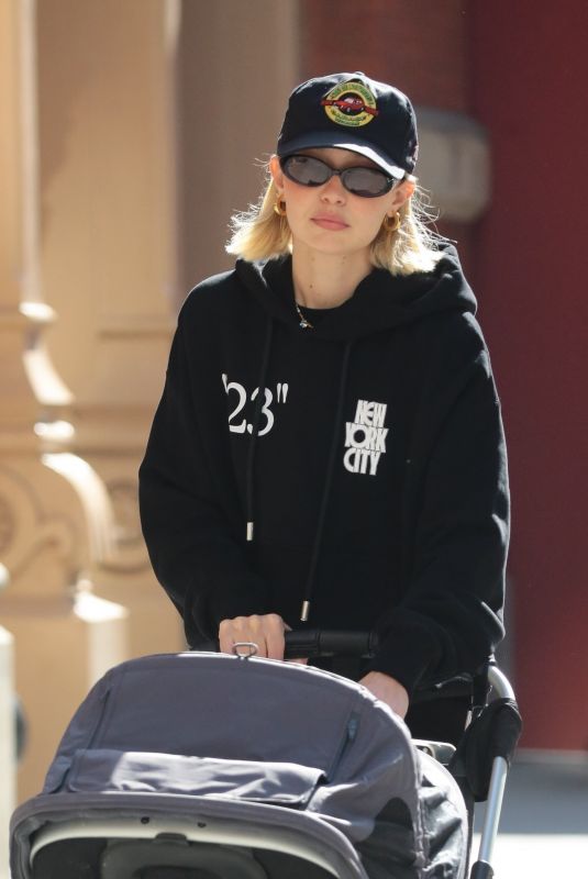 GIGI HADID Out with Her Baby in New York 03/14/2024